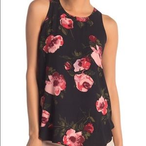 Catherine Malandrino sleeveless floral blouse